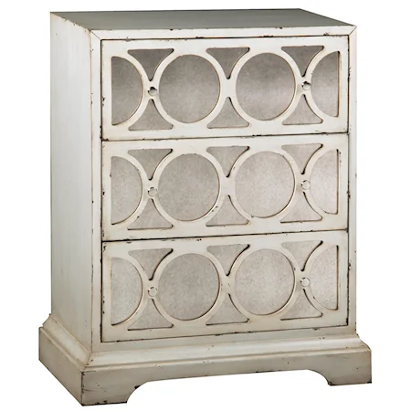Dakota Accent Chest with Antiqued Mirrored Fronts